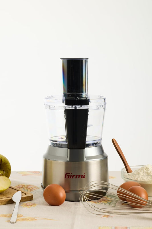 Girmi Food processor 2 Speed & 2 Stainless Steel Disks Multifunctional 300W 600ml Grey