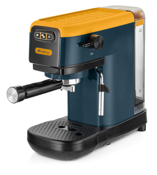 Ariete Spresso Machine Super Slim Design Mango Yellow