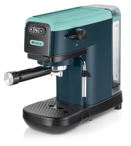 Ariete Spresso Machine Super Slim Design Light Aquamarine