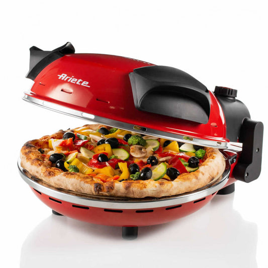 Ariete Electric pizza oven with non-stick treatment 32 cm 5 cooking levels Red