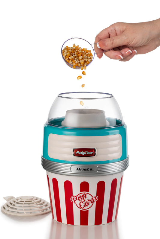 Ariete Pop Corn Maker Party Time With Removable Bowl Sky Blue