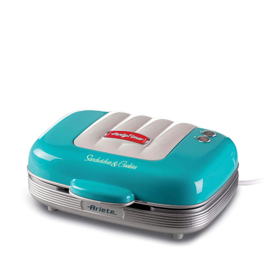 Ariete Electric Sandwiches & Cookies Maker Plate Party Time Sky Blue