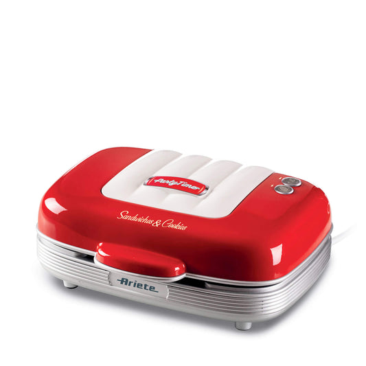 Ariete Electric Sandwiches & Cookies Maker Plate Party Time Red