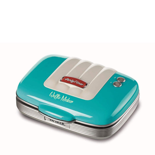 Ariete Electric Waffle Plate Party Tim Non-Stick Sky Blue